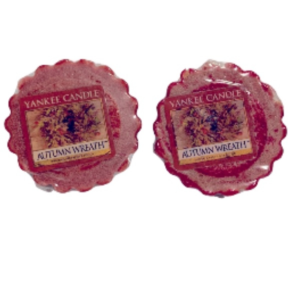 2 Yankee Candle Tarts AUTUMN WREATH NEW 8 oz each